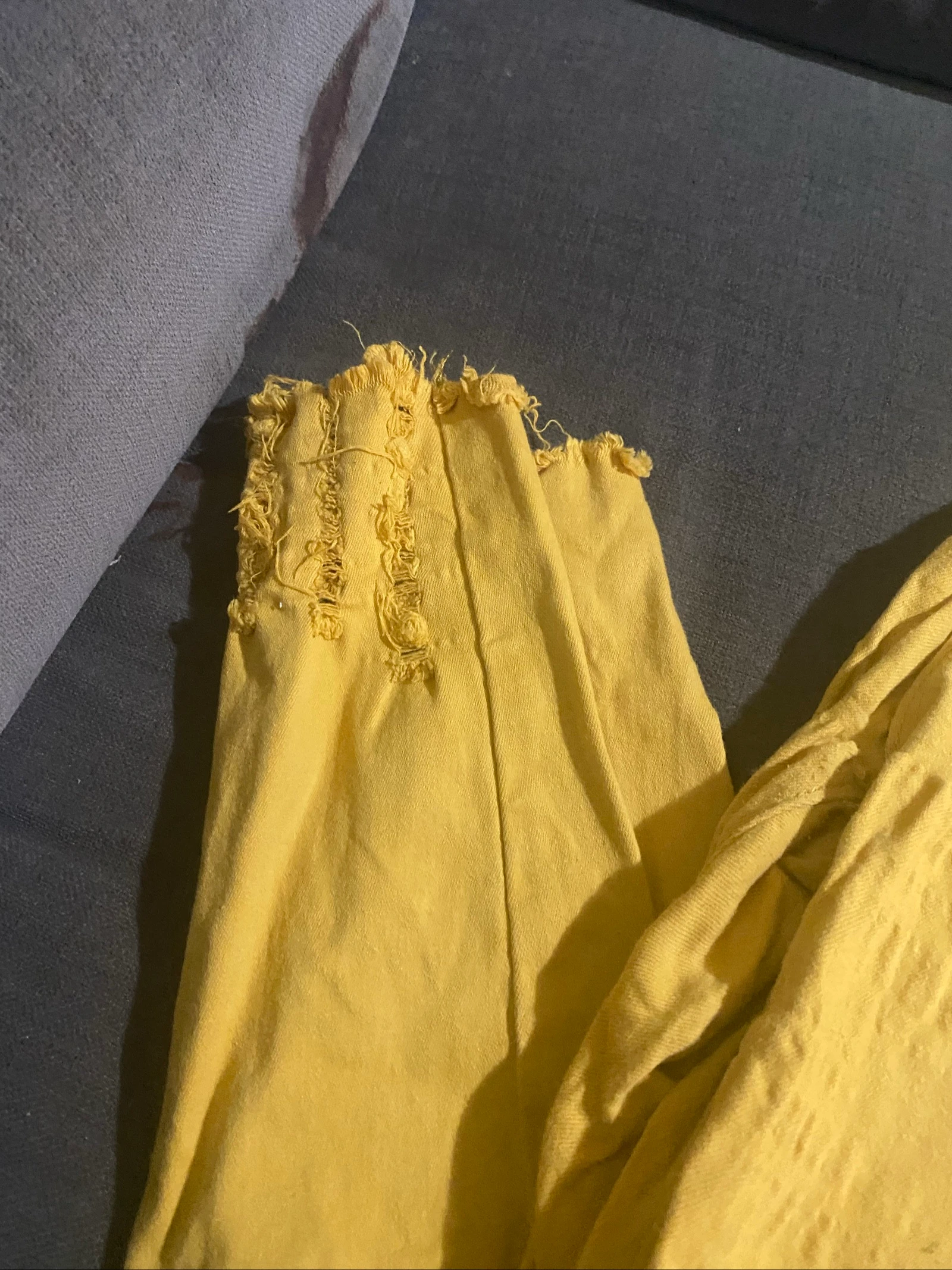 Jasje van mosterdkleurige spijkerstof Denimwear maat 44 (XXL) – photo 2